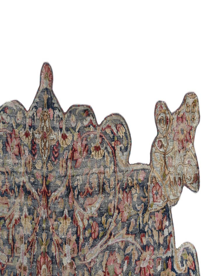 Detail image of  6' 3 x 8' 7  Hand Knotted Ultra Vintage Persian Wool Rug