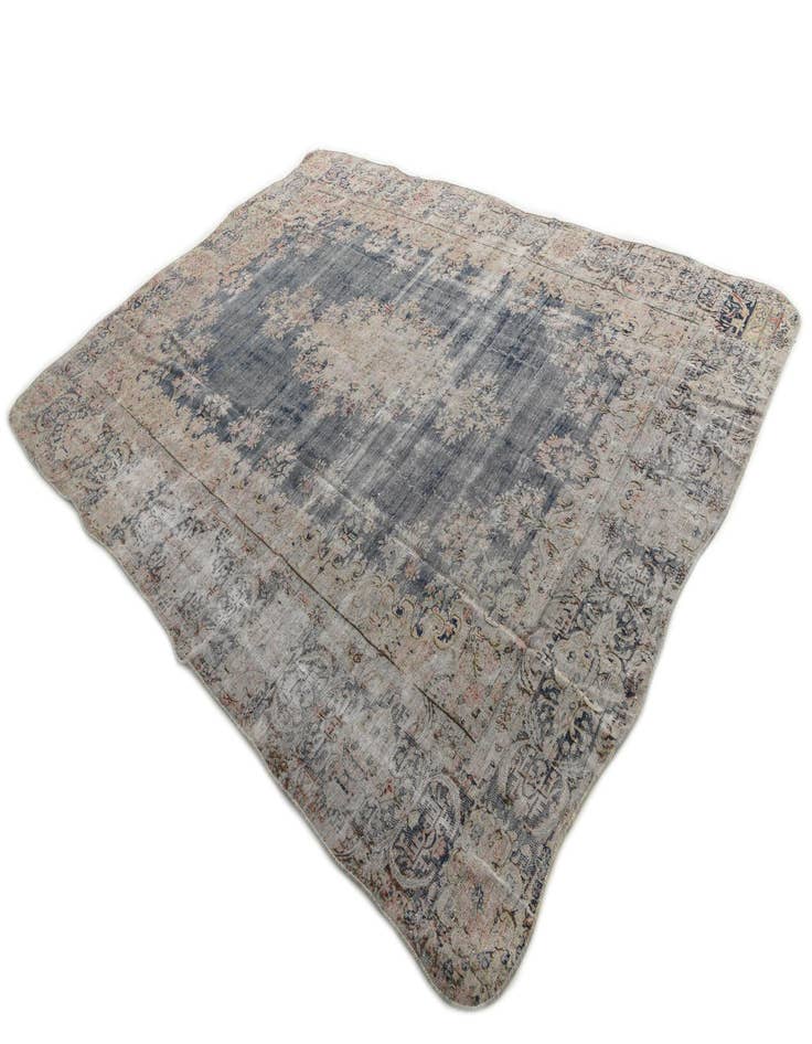 Detail image of  9' 8 x 12'  Hand Knotted Ultra Vintage Persian Wool Rug