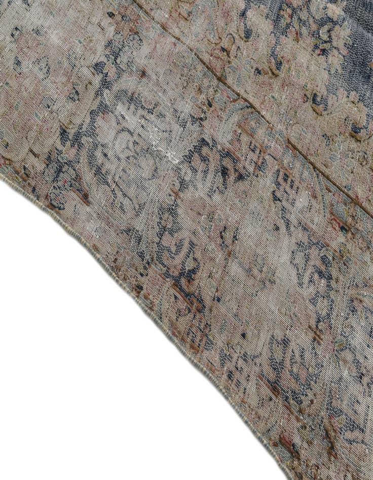 Detail image of  9' 8 x 12'  Hand Knotted Ultra Vintage Persian Wool Rug