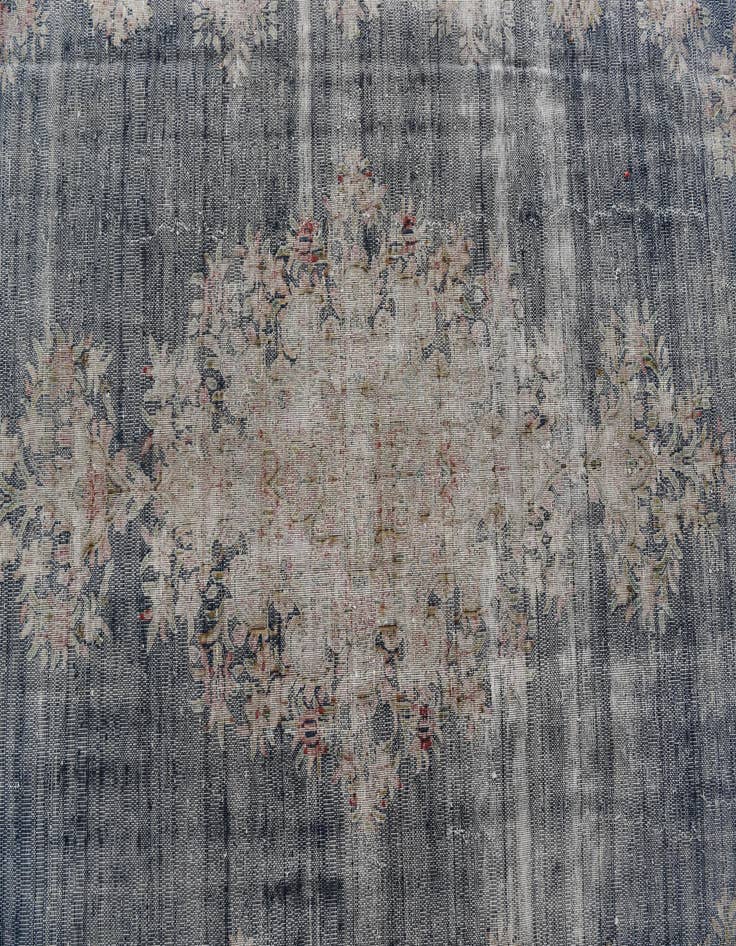 Detail image of  9' 8 x 12'  Hand Knotted Ultra Vintage Persian Wool Rug
