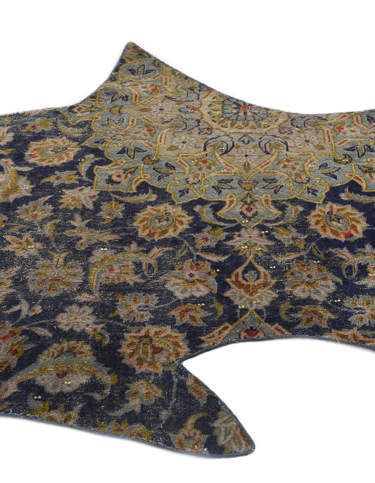 Detail image of  4' 2 x 6' 9  Hand Knotted Ultra Vintage Persian Wool Rug