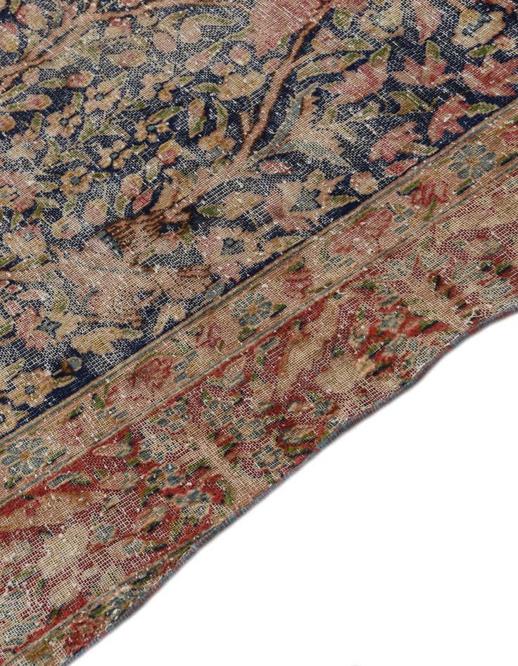 Detail image of  6' 7 x 9' 3  Hand Knotted Ultra Vintage Persian Wool Rug