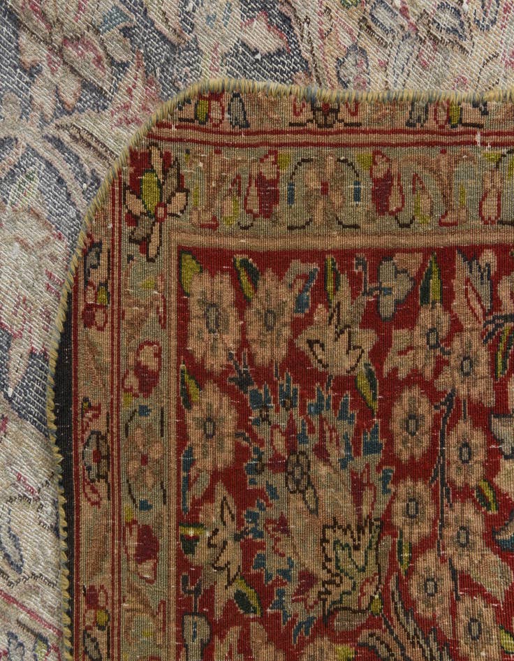 Detail image of  10' x 12' 8  Hand Knotted Ultra Vintage Persian Wool Rug