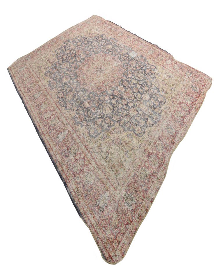 Detail image of  10' x 12' 8  Hand Knotted Ultra Vintage Persian Wool Rug