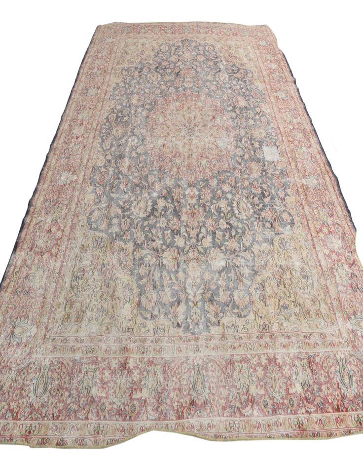 Detail image of  10' x 12' 8  Hand Knotted Ultra Vintage Persian Wool Rug