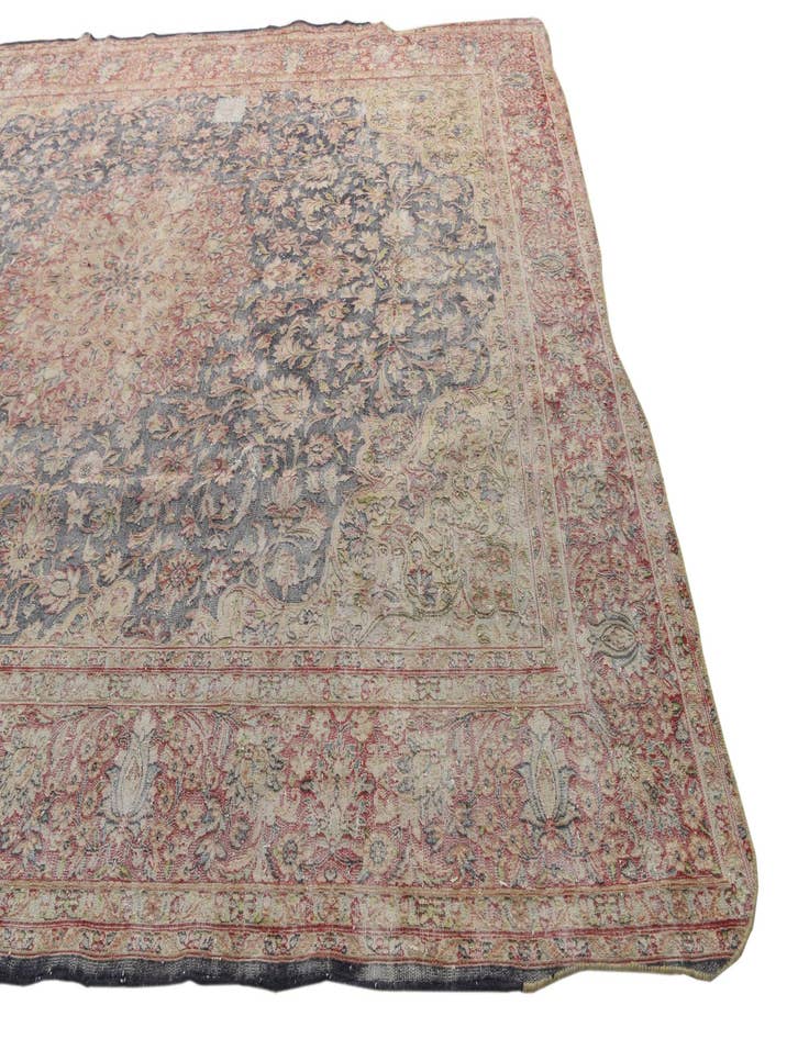 Detail image of  10' x 12' 8  Hand Knotted Ultra Vintage Persian Wool Rug