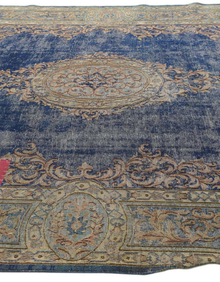 Detail image of  8' 9 x 12'  Hand Knotted Ultra Vintage Persian Wool Rug