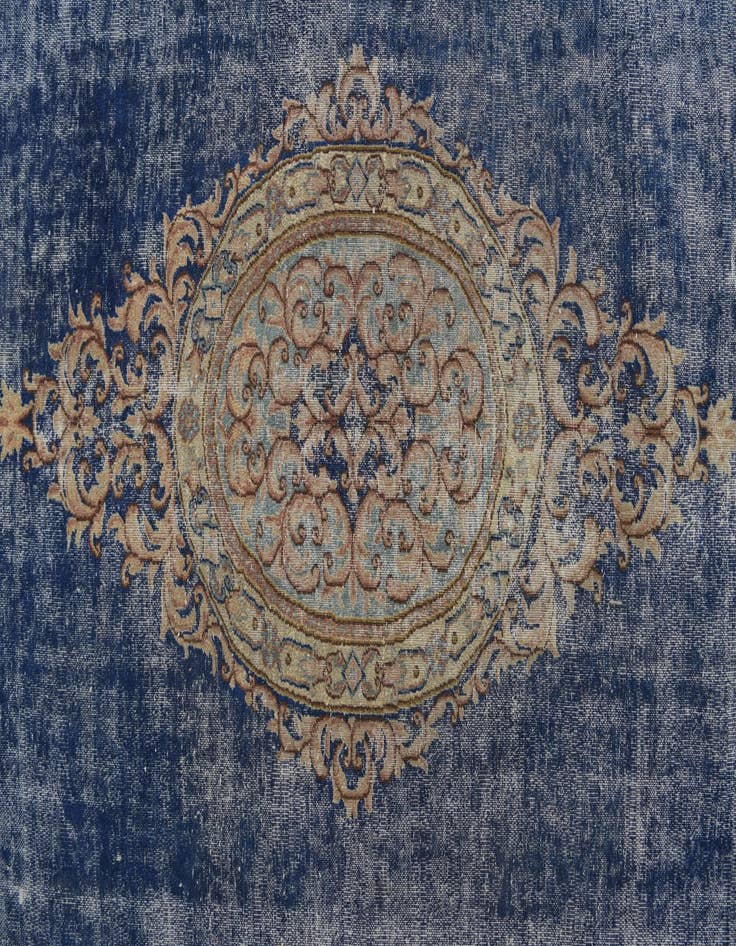 Detail image of  8' 9 x 12'  Hand Knotted Ultra Vintage Persian Wool Rug