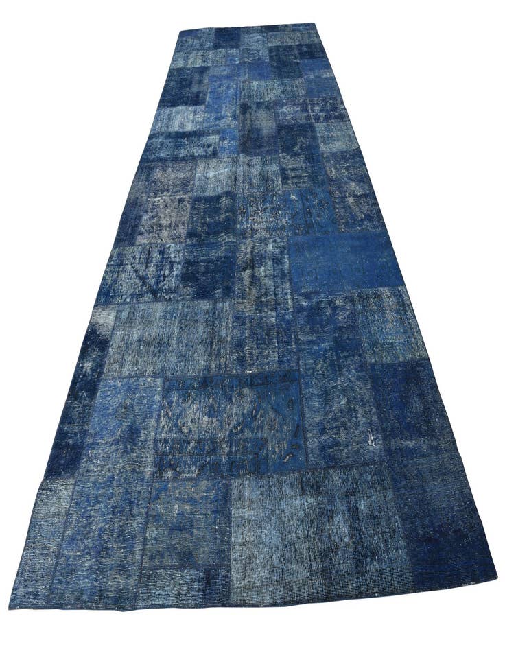 Detail image of  7' 3 x 16' 10  Hand Knotted Ultra Vintage Persian Wool Rug