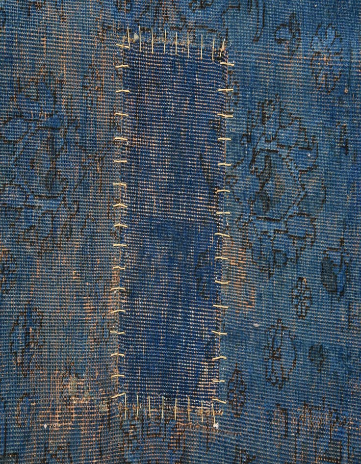 Detail image of  9' 7 x 10' 9  Hand Knotted Ultra Vintage Persian Wool Rug