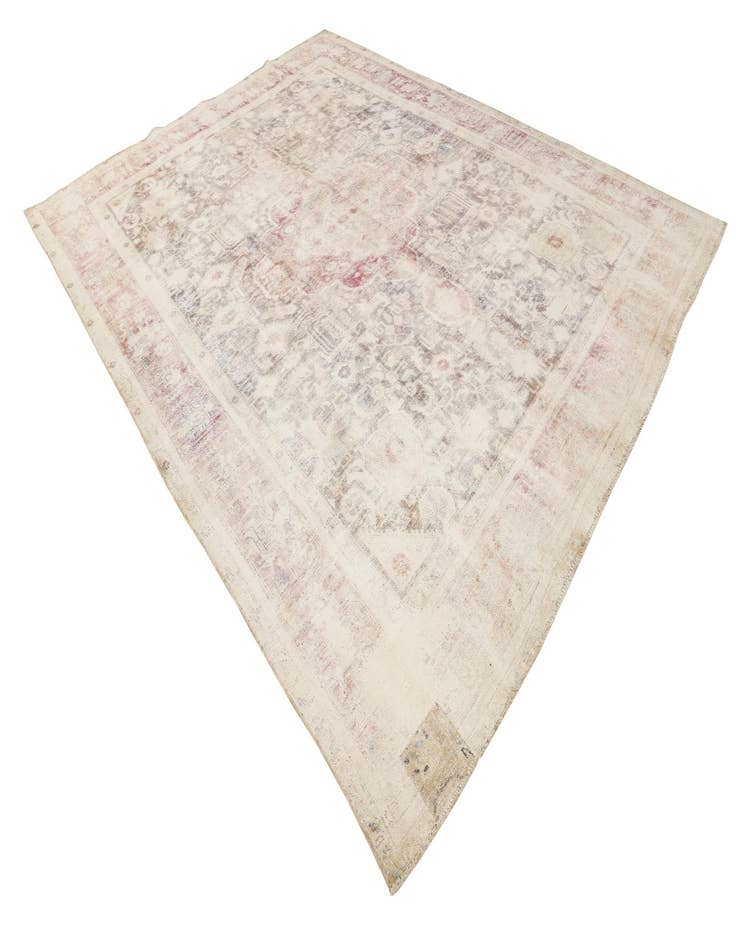 Detail image of  9' 9 x 12' 7  Hand Knotted Ultra Vintage Persian Wool Rug