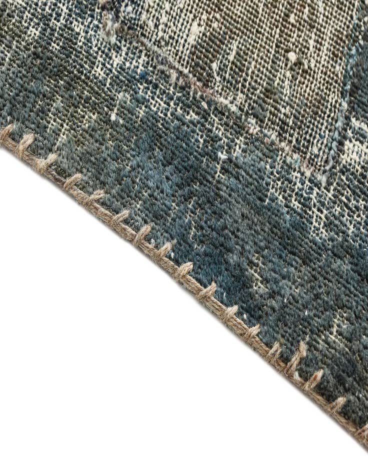 Detail image of  9' 9 x 12' 6  Hand Knotted Ultra Vintage Persian Wool Rug