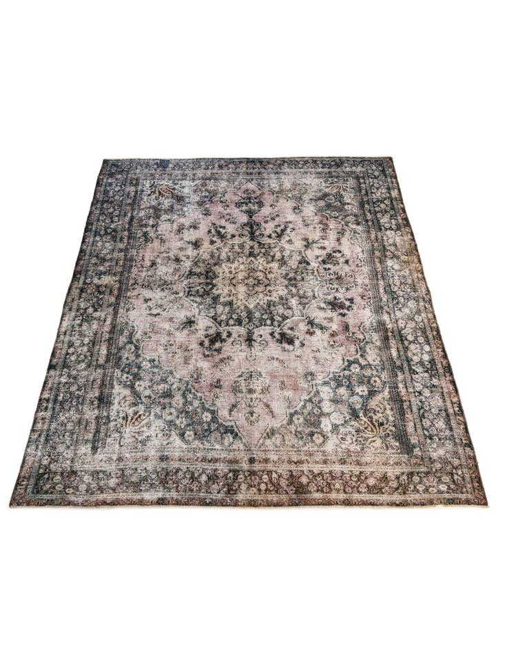 Detail image of  10' 1 x 13' 4  Hand Knotted Ultra Vintage Persian Wool Rug