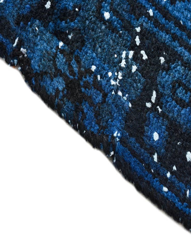 Detail image of  6' 4 x 9'  Hand Knotted Ultra Vintage Persian Wool Rug