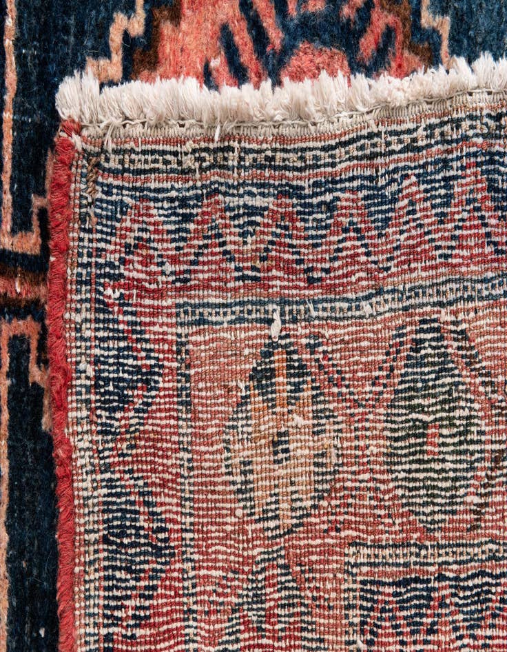 Detail image of  4' 5 x 7' 3  Hand Knotted Ultra Vintage Persian Wool Rug