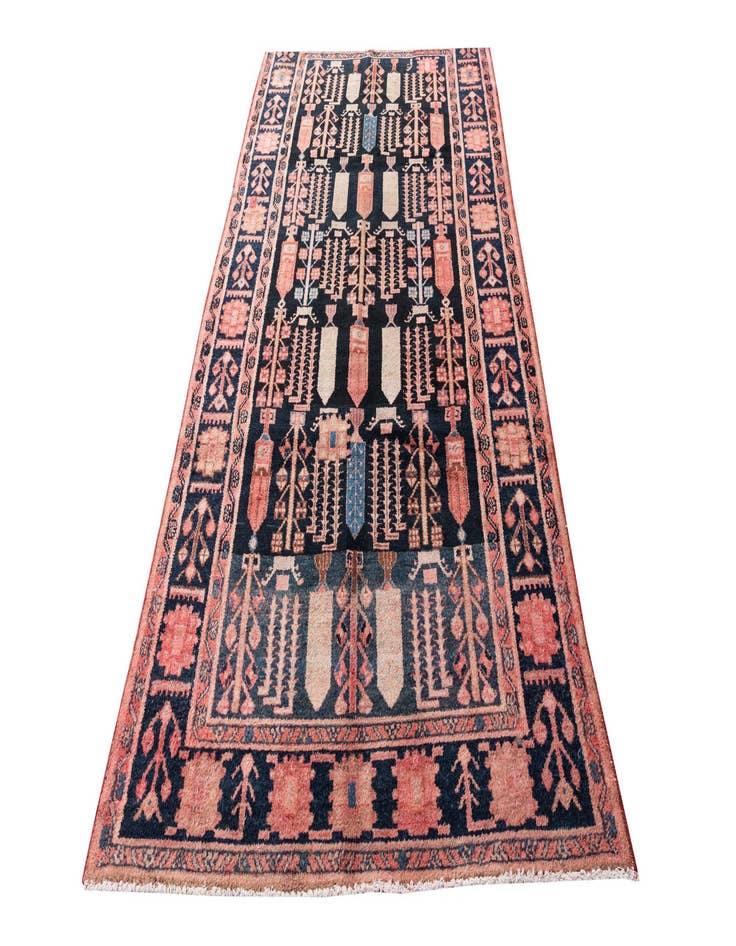 Detail image of  5' x 9'  Hand Knotted Ultra Vintage Persian Wool Rug