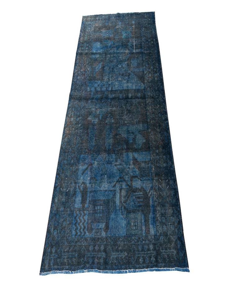 Detail image of  3' 6 x 6' 8  Hand Knotted Ultra Vintage Persian Wool Rug