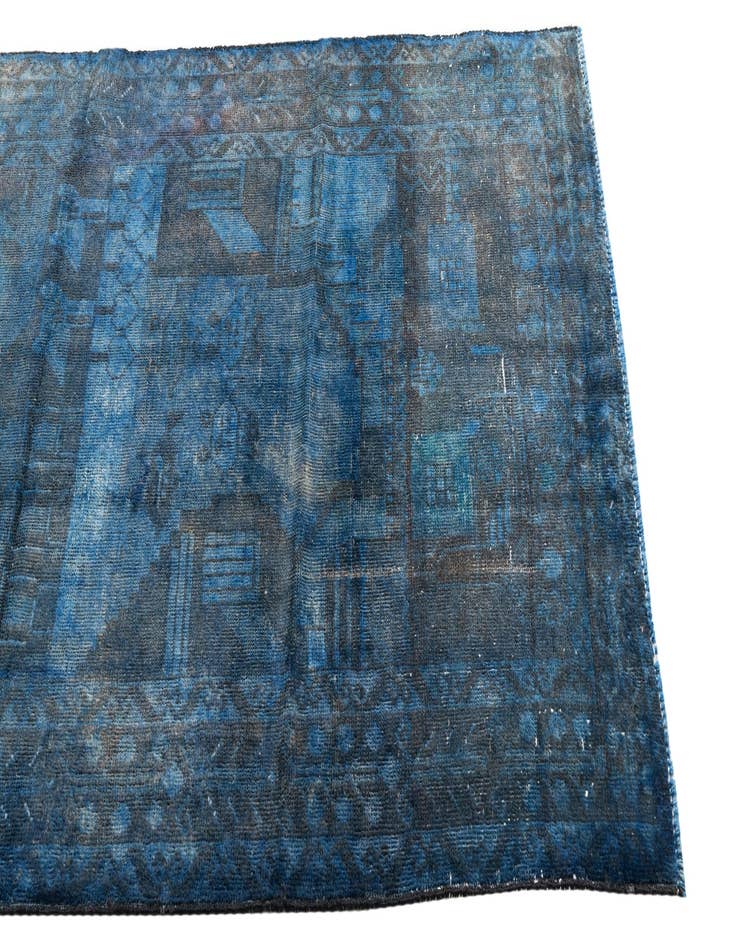 Detail image of  3' 6 x 6' 8  Hand Knotted Ultra Vintage Persian Wool Rug