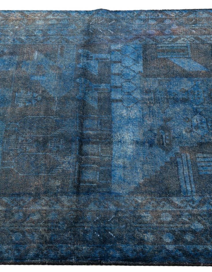 Detail image of  3' 6 x 6' 8  Hand Knotted Ultra Vintage Persian Wool Rug