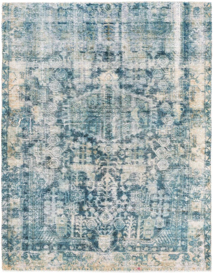 5' x 7' 10  Hand Knotted Ultra Vintage Persian W...