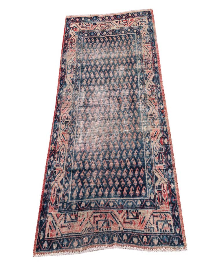 Detail image of  3' 6 x 5' 4  Hand Knotted Ultra Vintage Persian Wool Rug