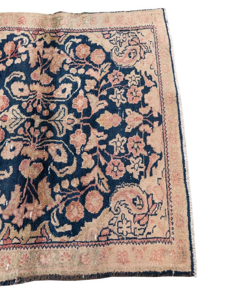 Detail image of  3' 3 x 5'  Hand Knotted Ultra Vintage Persian Wool Rug