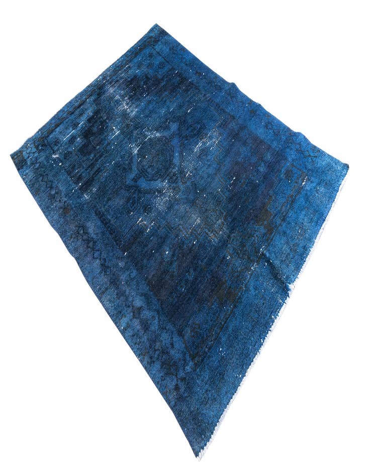 Detail image of  4' 4 x 6'  Hand Knotted Ultra Vintage Persian Wool Rug