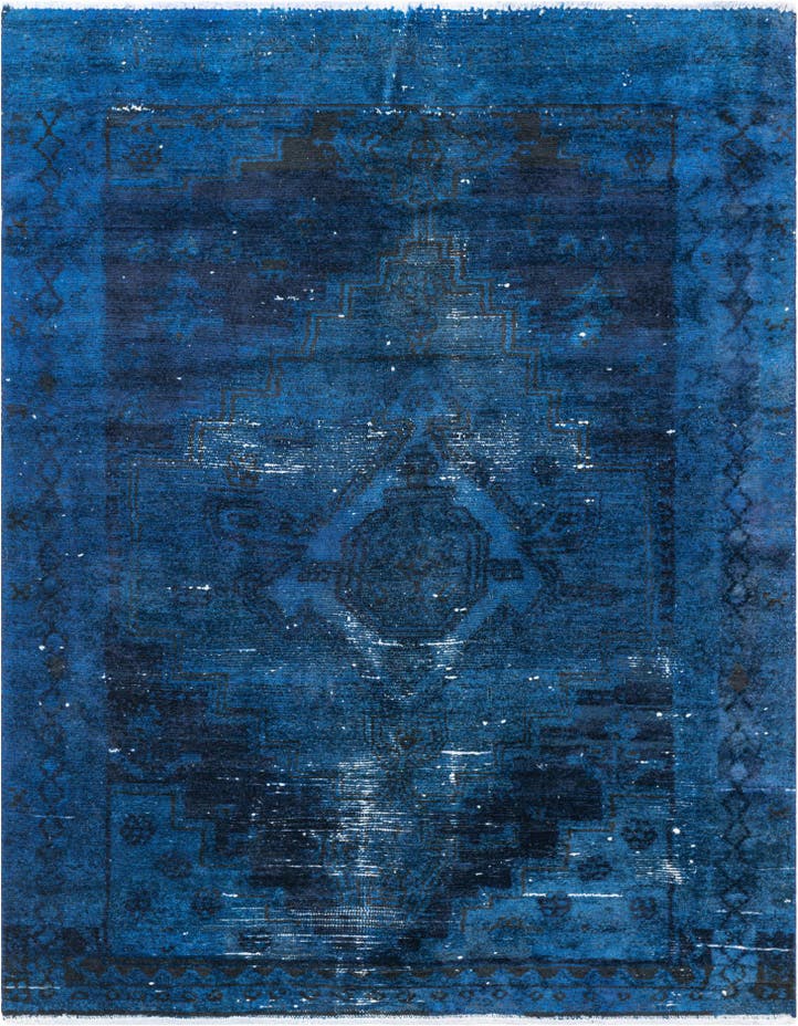  4' 4 x 6'  Hand Knotted Ultra Vintage Persian W...