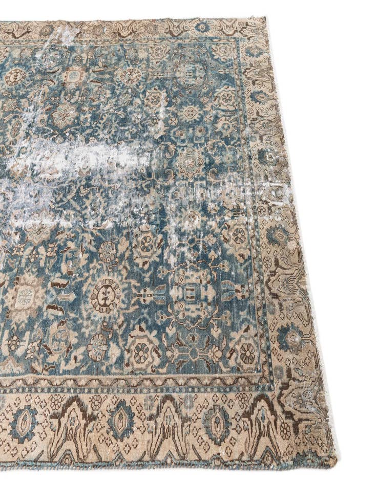 Detail image of  6' 5 x 9' 3  Hand Knotted Ultra Vintage Persian Wool Rug