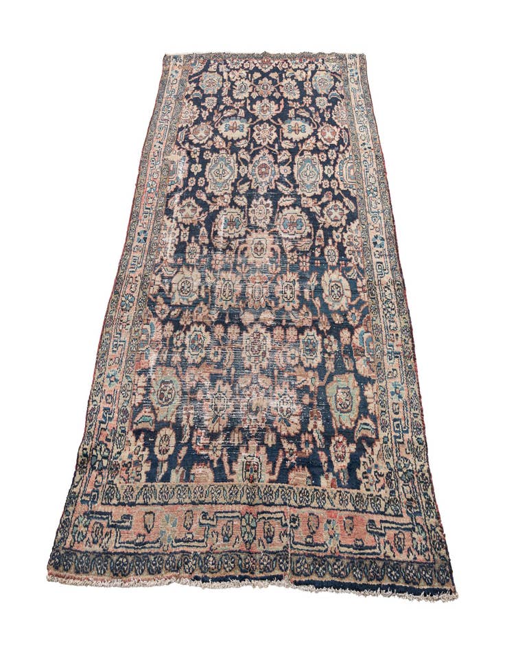 Detail image of  4' 6 x 7' 1  Hand Knotted Ultra Vintage Persian Wool Rug