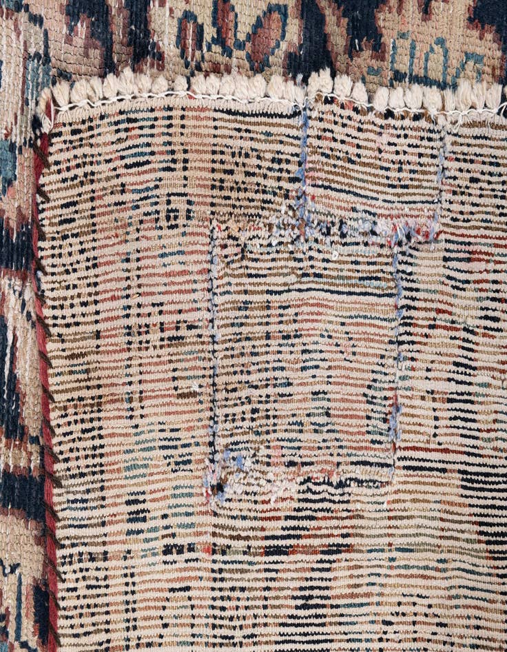 Detail image of  4' 6 x 7' 1  Hand Knotted Ultra Vintage Persian Wool Rug