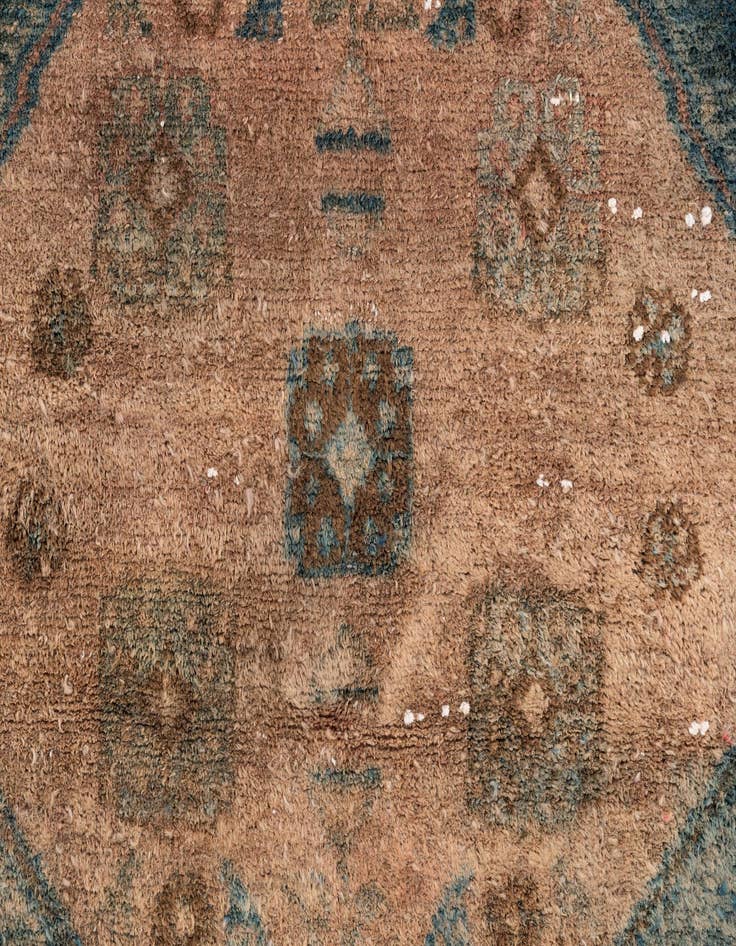 Detail image of  4' 1 x 7'  Hand Knotted Ultra Vintage Persian Wool Rug