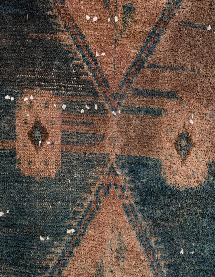 Detail image of  4' 1 x 7'  Hand Knotted Ultra Vintage Persian Wool Rug