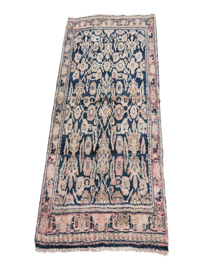 Detail image of  3' 3 x 4' 9  Hand Knotted Ultra Vintage Persian Wool Rug