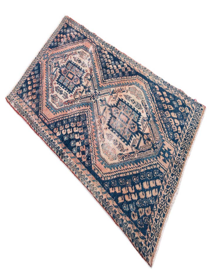 Detail image of  3' x 5' 7  Hand Knotted Ultra Vintage Persian Wool Rug