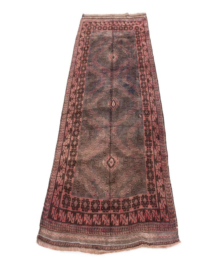 Detail image of  3' 6 x 6' 3  Hand Knotted Ultra Vintage Persian Wool Rug