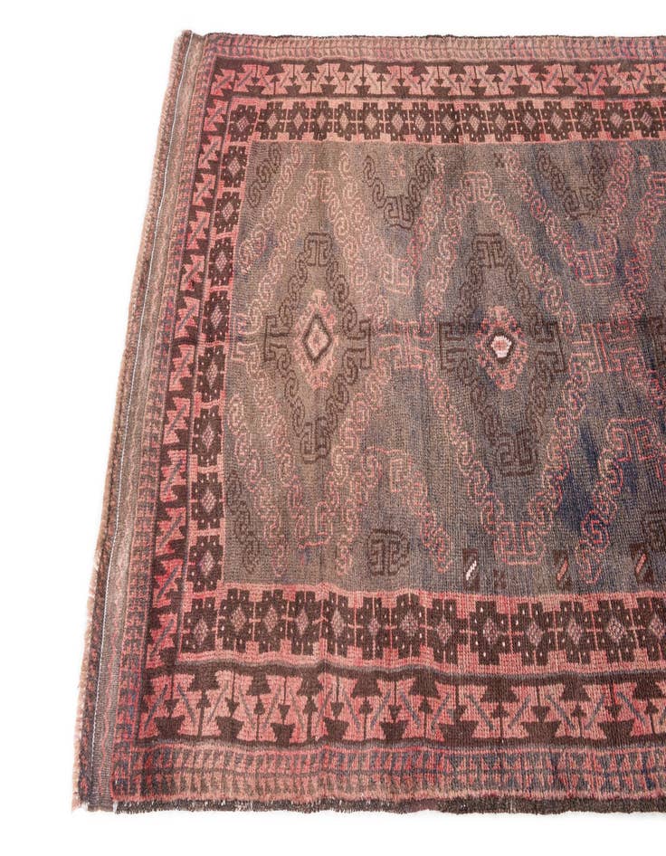 Detail image of  3' 6 x 6' 3  Hand Knotted Ultra Vintage Persian Wool Rug