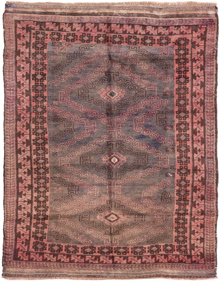  3' 6 x 6' 3  Hand Knotted Ultra Vintage Persian W...