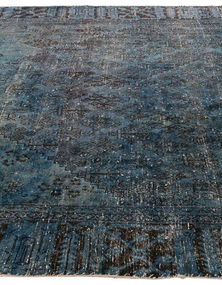 Detail image of  7' 5 x 10' 8  Hand Knotted Ultra Vintage Persian Wool Rug