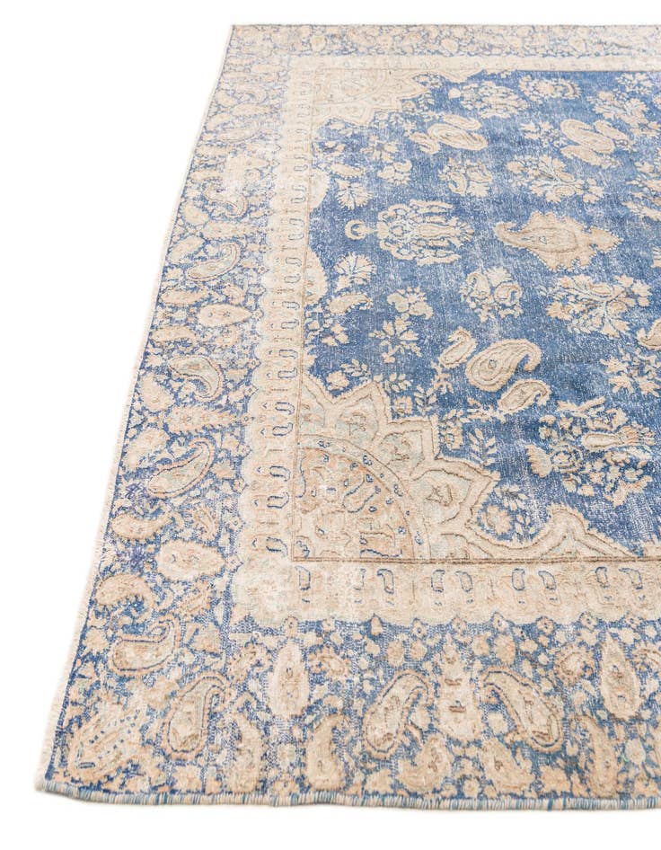 Detail image of  8' 1 x 11'  Hand Knotted Ultra Vintage Persian Wool Rug