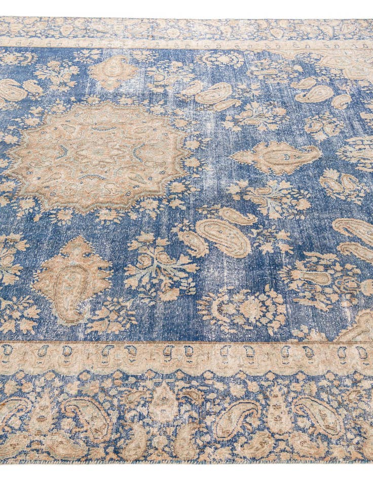 Detail image of  8' 1 x 11'  Hand Knotted Ultra Vintage Persian Wool Rug