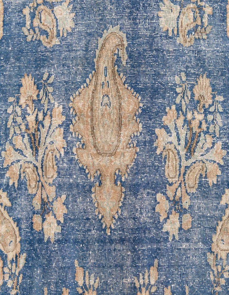 Detail image of  8' 1 x 11'  Hand Knotted Ultra Vintage Persian Wool Rug