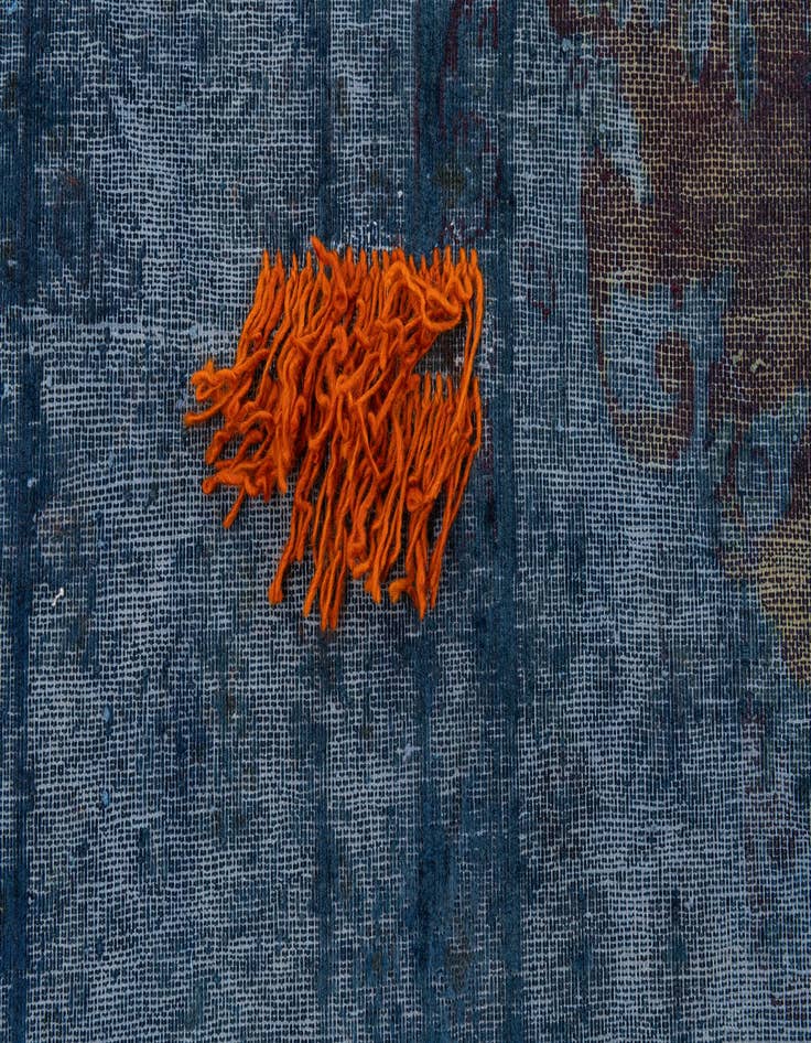 Detail image of  9' 9 x 13' 1  Hand Knotted Ultra Vintage Persian Wool Rug