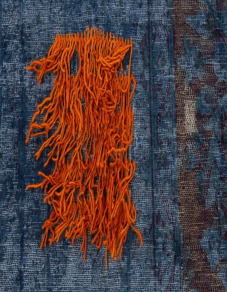 Detail image of  9' 9 x 13' 1  Hand Knotted Ultra Vintage Persian Wool Rug