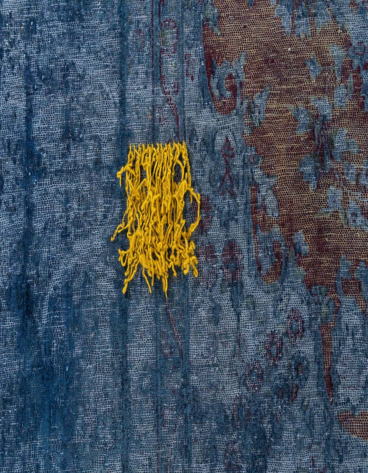 Detail image of  9' 9 x 13' 1  Hand Knotted Ultra Vintage Persian Wool Rug