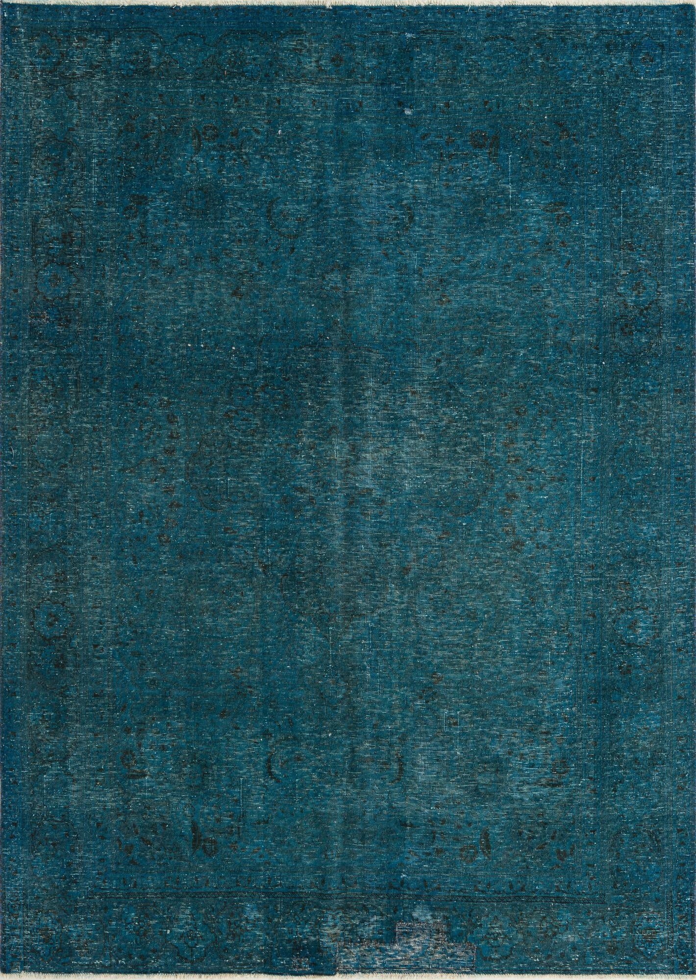  6' 9 x 9' 4  Hand Knotted Ultra Vintage Persian Wool Rug