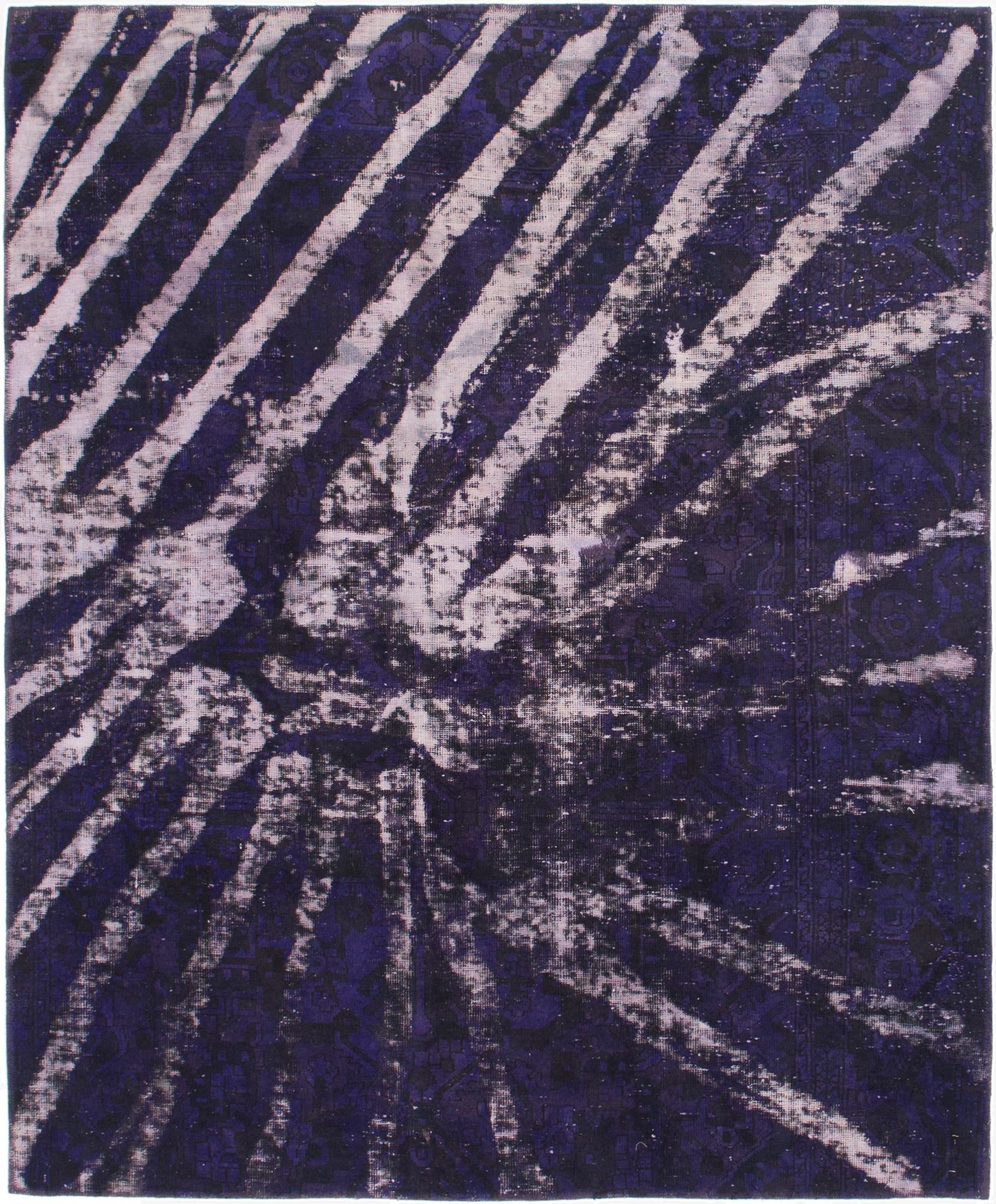  5' 9 x 7'  Hand Knotted Ultra Vintage Persian Wool Rug