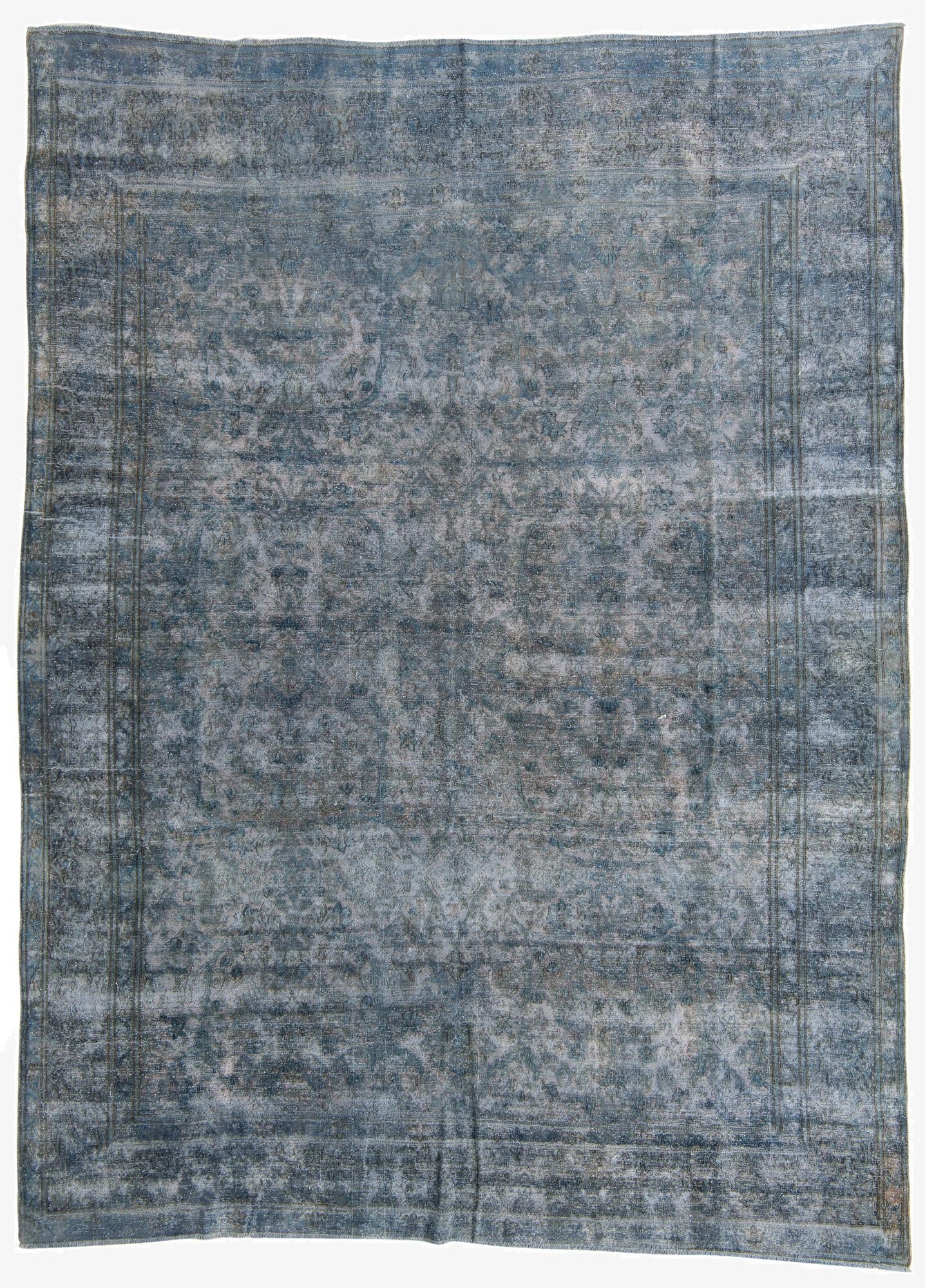  9' 8 x 13' 2  Hand Knotted Ultra Vintage Persian Wool Rug