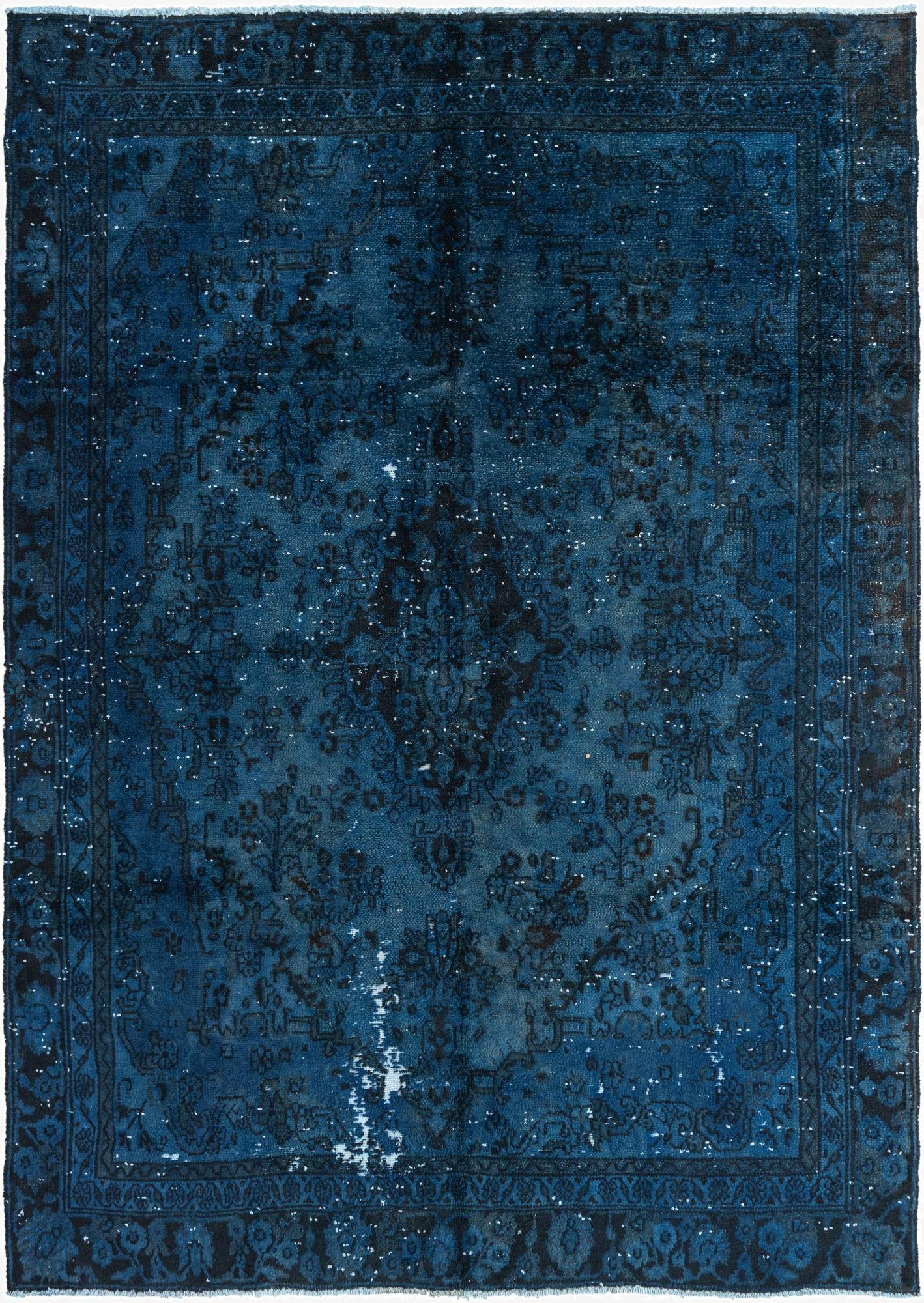  6' 4 x 9'  Hand Knotted Ultra Vintage Persian Wool Rug