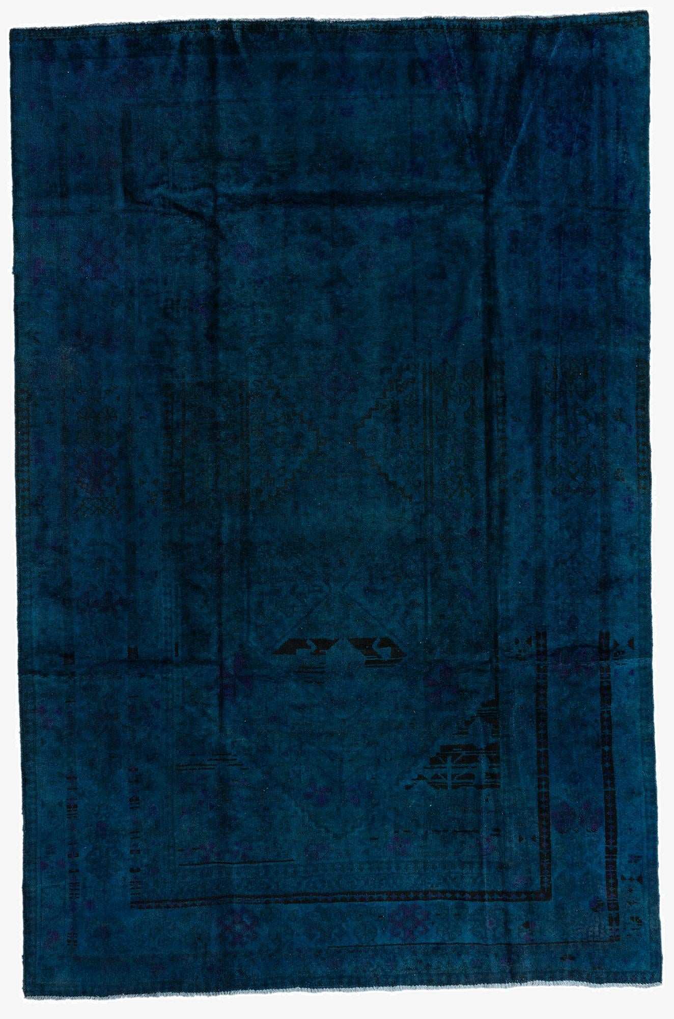  6' 3 x 9' 6  Hand Knotted Ultra Vintage Persian Wool Rug